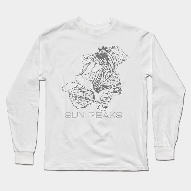 Sun Peaks Resort 3D Long Sleeve T-Shirt by Mapsynergy